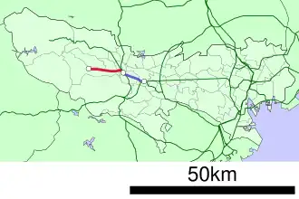 Voir la carte de la ligne.