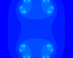 Animation continue de l'ensemble de Julia pour la fonction quadratique
f
c
(
z
)
=
z
2
+
c
{\displaystyle f_{c}(z)=z^{2}+c}
.