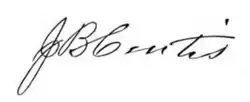 Signature de John Curtis