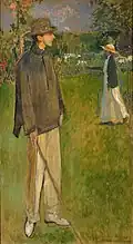 Jean Cocteau dans le jardin d'Offranville, 1913, musée des Beaux-Arts de Rouen.