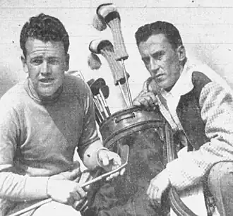 A gauche, Jack Burke Jr.