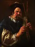 Jacob Jordaens, Le Joueur de cornemuse, acquis en 2009, conservé à la Maison Rubens à Anvers.