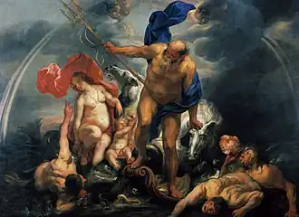 Jacob Jordaens 1644 - Neptune et Amphitrite dans l'orage.