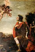 Apparition de la Croix à Constantin par Jacopo Vignali, chapelle Sainte-Hélène.