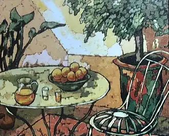 Le Jardin d'Hiver (1993). (60&nbsp;×&nbsp;73&nbsp;cm)