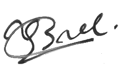 signature de Jacques Brel