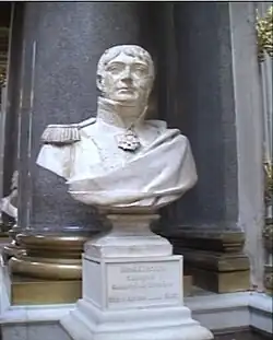 Buste de Jacques Desjardins dans la galerie des Batailles au château de Versailles.