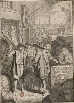 Frontispice du Parfait Negociant, 1675 (1re éd.)