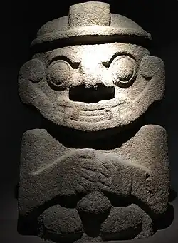Homme-jaguard. Site de San Agustín, Ier – VIIIe siècle EC.