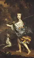 Portrait posthume de James Stuart, duc de Cambridge, 1676-87 (Collection royale)