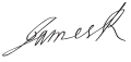 Signature de Jacques II