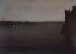 Nocturne en gris et or , pont de Westminster, v. 1871-1874