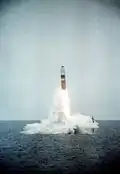 Le James Madison tirant un Trident I le 5 juin 1982.