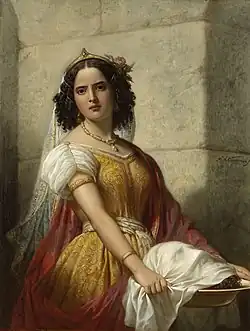 Salomé avec la tête de saint Jean le Baptiste, Jan Adam Kruseman, c. 1861, Rijksmuseum Amsterdam.