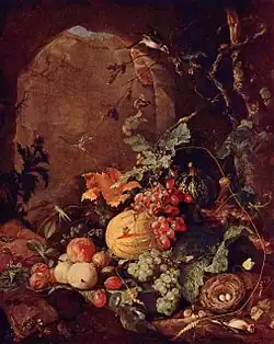 Grande nature morte avec nid d'oiseauGemäldegalerie Alte Meister, Dresde