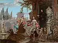Portrait de famille dans un jardin, 1679