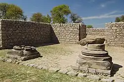 Temple de Jandial&nbsp;(en)IIe final- Ier&nbsp;siècle. Souvent considéré comme un temple du feu zoroastrien à l'époque du royaume indo-parthe (de 19 EC à 226)