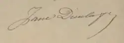 signature de Jane Dieulafoy