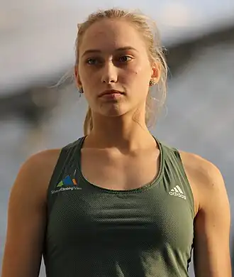 Photo de Janja Garnbret en 2017.