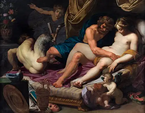Jan Janssens 1607, Hercule Pan et Omphale -