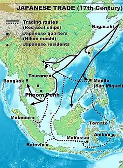Carte de l'Asie de l'Est et du Sud-Est, les étendues d'eau en bleu et les terres en vert et brun.