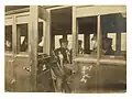 L'infanterie japonaise quittant Tokyo, 1904.