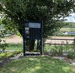 Le jardin du souvenir du cimetière belge.