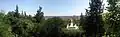 Vue sur Nîmes depuis les Jardins de la Fontaine