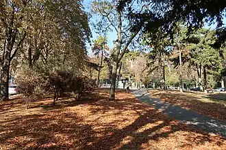 Les jardins en automne.