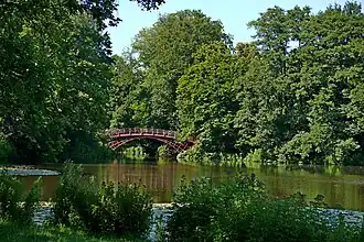 Le sous-bois du château de Charlottenbourg comporte des endroits calmes et romantiques.