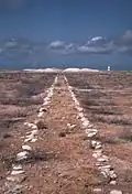 Vestige du tramway pour le guano