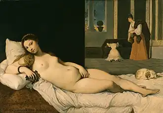 Ingres, copie de la Vénus d'Urbin du Titien, 1822, Walters Art Museum.