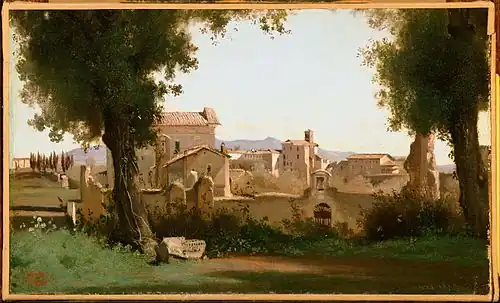 Vue depuis les jardins Farnèse, 1826The Phillips Collection, Washington.