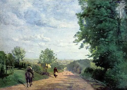 CorotChemin de Sèvres, 1855-1865Musée du Louvre, volé en 1998.