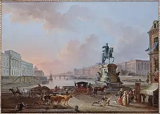 Statue équestre d'Henri IV, vers 1775.