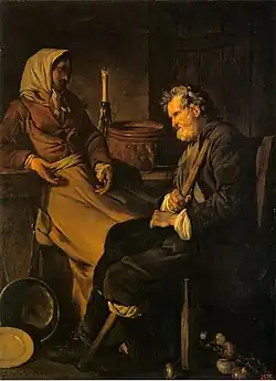 Vieil Homme dans une cuisine (vers 1742), Saint-Pétersbourg, musée de l'Ermitage.