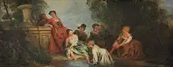 Le Bain, Jean-Baptiste Pater, vers 1720
