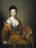 Jean-Baptiste Santerre, Dame peignant, musée d'Orléans.