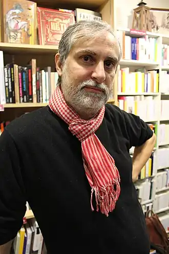 Jean-Christophe Dalléry, contributeur du deuxième numéro de Kanyar, lors de la même soirée.
