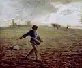 Le semeur (Jean-François Millet, vers 1865).