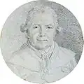 Jean-Honoré FragonardAutoportrait de facefin XVIIIe s.Diamètre : 12,6 cm