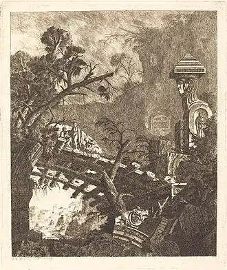 La Fuite en Égypte, Jean-Laurent Legeay, 1768