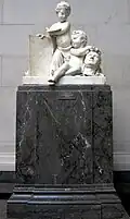 La Peinture et la Sculpture, 1774-1778, marbre ; Washington, National Gallery of Art&nbsp;