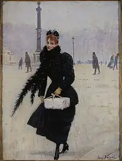 Parisienne sur la place de la Concorde, v. 1885Jean BéraudParis, Musée Carnavalet