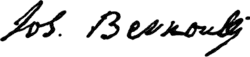 signature de Jean Bernoulli