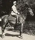 Cavalier du 11e&nbsp;chasseurs à Vesoul en 1936.