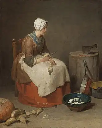Jean Siméon Chardin, La Cuisinière, 1738