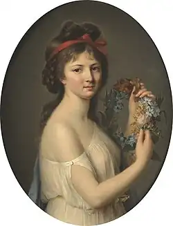 Portrait présumé d'Anne Angélique Germiot, 1792, collection privée.