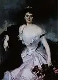 Portrait de la Jeanne-Sophie-Caroline Hottinguer, comtesse Edouard-Pierre de Waldner de Freundstein.