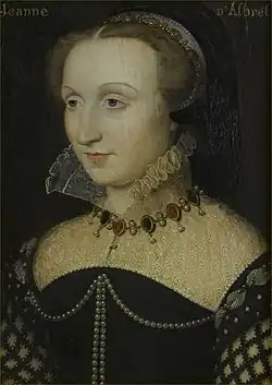 Portrait peint d'une femme.